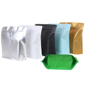 Colorful square aluminium bags with gas valve